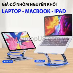 Kệ Giá Đỡ Laptop Macbook Ipad Nhôm Tản Nhiệt Xoay Xếp Gọn (TX602)
